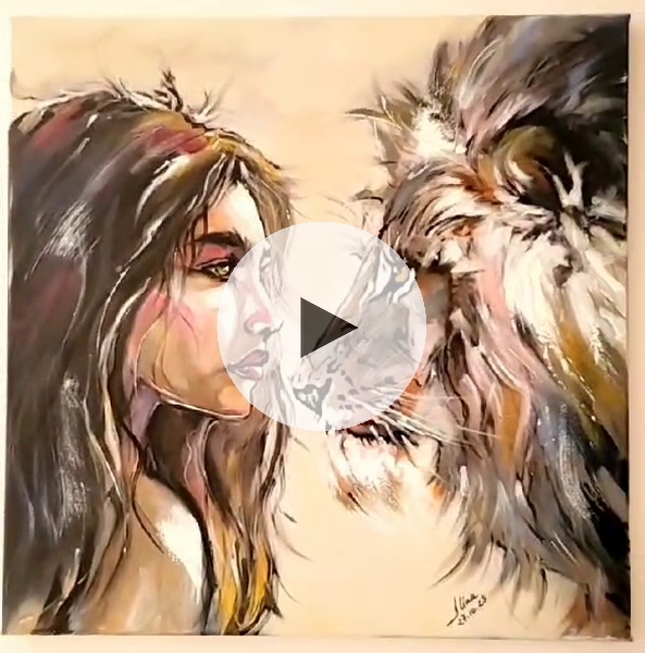 ArteDiAlina.com painting: The lion tamer